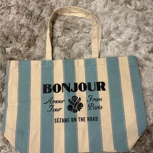Sézane Striped Tote Bag
